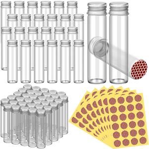 Zhehao 48 Pcs Empty Matches Jars with Strike Stickers Blank Match Boxes for Guests Wedding Bridal Shower Baby Shower Graduation Party Favor, 0.87 x 3.15 Inch