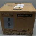 Nutrichef 5.8 Quart Air Fryer | 8-1 Preset Cook Modes | Transparent Fry Bowl for Best Cooking Results | Cook Shrimp, Steak, Fries, Wings, Chicken & More | Precise Temperature Control & Time | Grey