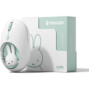 Miffy Wireless Bluetooth Optical Mouse Dual Mode (BT 5.0 and 2.4GHz USB) DPI Silent for macOS, ChromeOS, PC, Mac, Laptop, Tablets -Blue