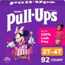 Pull-Ups Girls' Potty Training Pants, Size 3T-4T Training Underwear (32-40 lbs), 92 Count