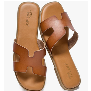 NianEr Womens Microfiber Leather Comfort Foam Support H Sandals Square Toe Dress Dressy Slip On Casual Cute Comfort Bride Bridal Wedding Designer Date Flat Sandals Summer Shoes Slides 6.5 NianEr Womens Microfiber Leather Comfort Foam Support H Sandals Square Toe Dress Dressy Slip On Casual Cute Comfort Bride Bridal Wedding Designer Date Flat Sandals Summer Shoes Slides 6.5