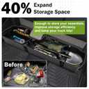 Mixsuper Liner Under Seat Storage for 2019-2026 Chevy Silverado 1500/GM Sierra 1500 & 2020-2025 Silverado/Sierra 2500HD/3500HD, ABS 6PCS Kit with Mesh Pocket & Inner Bin, Silverado Accessories Black