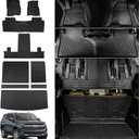 Rongtaod Floor Mats Compatible with 2022 2023 2024 2025 Chevrolet Tahoe 7 Seats Trunk Mat Cargo Mat Cargo Liner Back Seat Cover Protector Chevy Tahoe Accessories (Trunk Mat+Backrest Mats+Floor Mats)