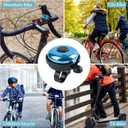 Classic Bike Bell, Aluminum Bicycle Bell, Loud Crisp Clear Sound Bicycle Bike Bell for Adults Kids, Blue