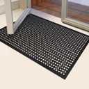 Rubber Floor Door mat Anti-Fatigue Commercial Restaurant Floor Mats 36" x 60" New Heavy Duty Non Slip Rubber Kitchen Drainage Mat Black Bar Floor Mat