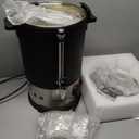 50-Cup Commercial Coffee Urn Stainless Steel Double Insulated Coffee Maker with Percolator System & Temp Control Function - Ideal for Events, Offices