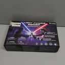 Cawiew 4 Pack Light up Sword Saber with FX Sound (on-Off Control) and Full Retractable Handle, 4 Colors LED Glow in The Dark Toy for Kids Adult