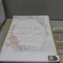 EHWINE 8 Pack Acrylic Sign Holder 8.5 x 11, Double Sided Gold Picture Frame Stand up Table Top Sign Holders, Clear Display Stand Menu Flyer Holder for Wedding Party (Provide Non-slip Mats)