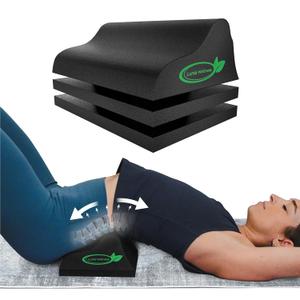 Lumbar Traction Block, Chiropractic Back Stretcher for Pain Relief, Lumbar Decompression, Lumbar Lordosis & Thoracic Kyphosis Correction