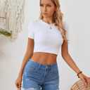 OFLUCK Jean Shorts for Womens Mid Rise Ripped Denim Summer Shorts (Blue)