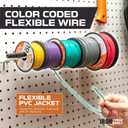 Iron Forge Cable 20 ft 6 Gauge Wire - 2 Pack 10ft Copper Clad Aluminum Primary Cable 6 AWG Heavy Duty with Wire Lug Terminal Connectors and Heat Shrink Tube