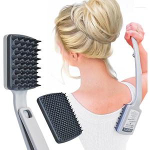 Back Scratcher for Men/Adults/Women -Folding Backscratcher Scalp Massager w/2PCS Replaceable Scratching Heads - Large Scratch Area Get a Deep Soothing Scratch- Fathers Day Dad Gifts for Men Birthday