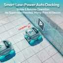Pool Vacuum, UBoter E10 Cordless Robotic Pool Cleaner, Dual-Layer Filtration, Powerful Obstacle Crossing, Enhanced Edge & Corner Cleaning, 120-Min for Above-Ground & Flat-Bottom Pools to 860 Sq.Ft