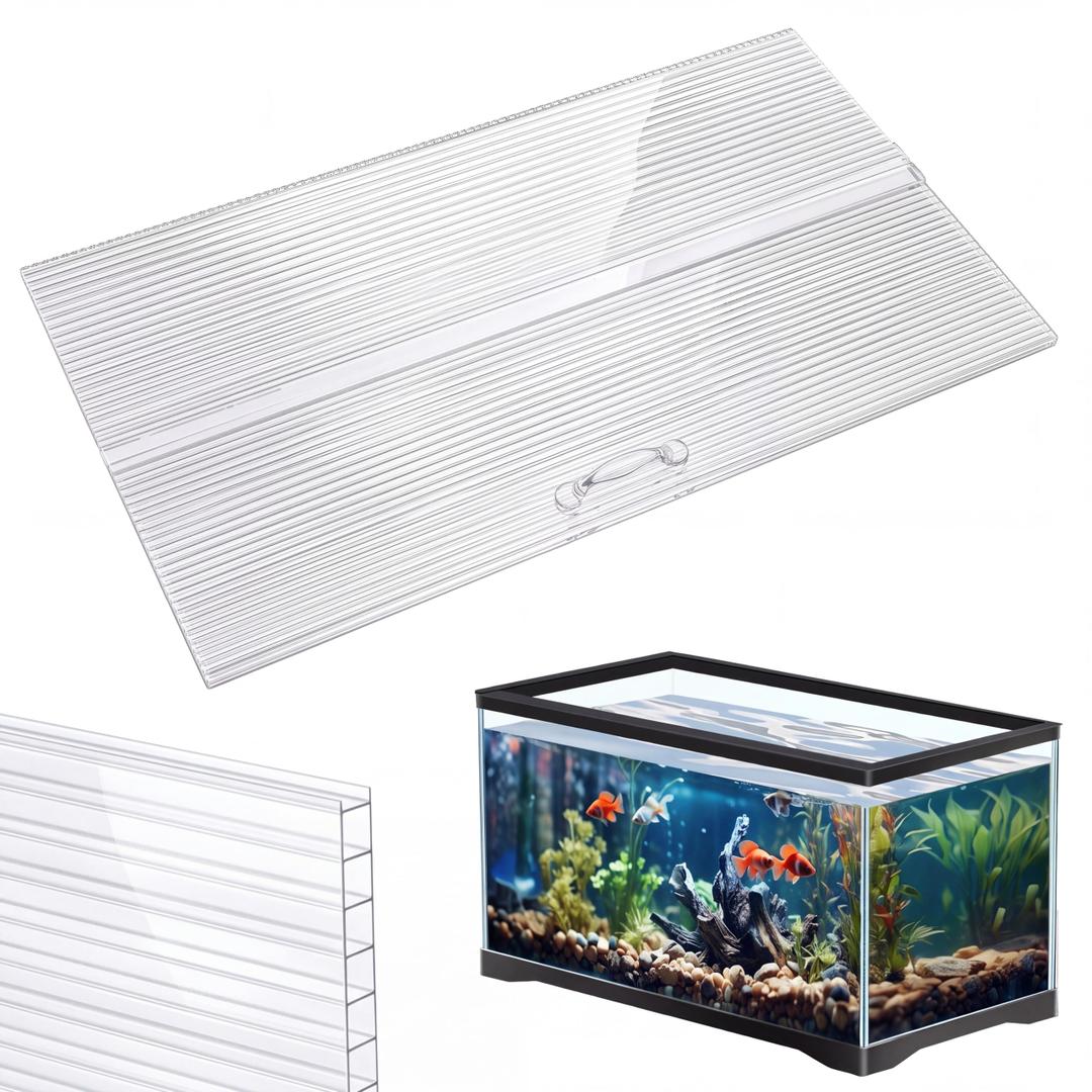 Sieral Aquarium Lids Canopy Set, 20 x 10 Inch, Clear, 1 Pcs