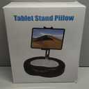 Pillow Tablet Holder Mount, Tablet Pillow Stand for Bed Lap Sofa with Adjustable Arm for Tablets & Phones 4-13", iPad Pro Air Mini, Kindle, Galaxy Tab, iPhone (Soft Leather Material, Black)