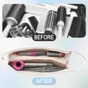 ZLFSRQ Quilted Hair Tools Travel Bag Compatible with Shark FlexStyle & Dyson Airwrap, Large Portable Organizer Case for Curling Iron & Styling Accessories Storage Case for Women