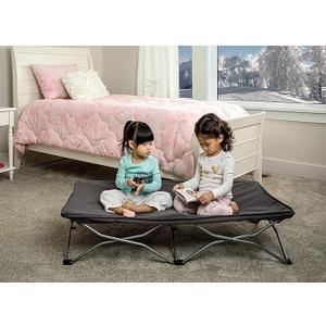 Regalo Portable My Cot, Award Winning Brand, Toddler Cot, Gray, 48" Long, 24.5" Wide, Toddler Bed