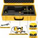 Hard Shell Case for Dewalt DCGG571M1/ DCGG571B 20V Max Grease Gun kit | High-Density Protective Foam | Portable Organizer Travel Carrying Storage Bag for Batteries Accessories with Handle | CASE ONLY