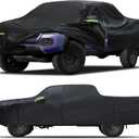 Car Cover Custom Fit for Toyota Tacoma 2005-2023,6 Layers Truck Cover Waterproof All Weather for Automobiles,Outdoor Full Exterior Cover,Rain, Sun, Wind Protection,Black
