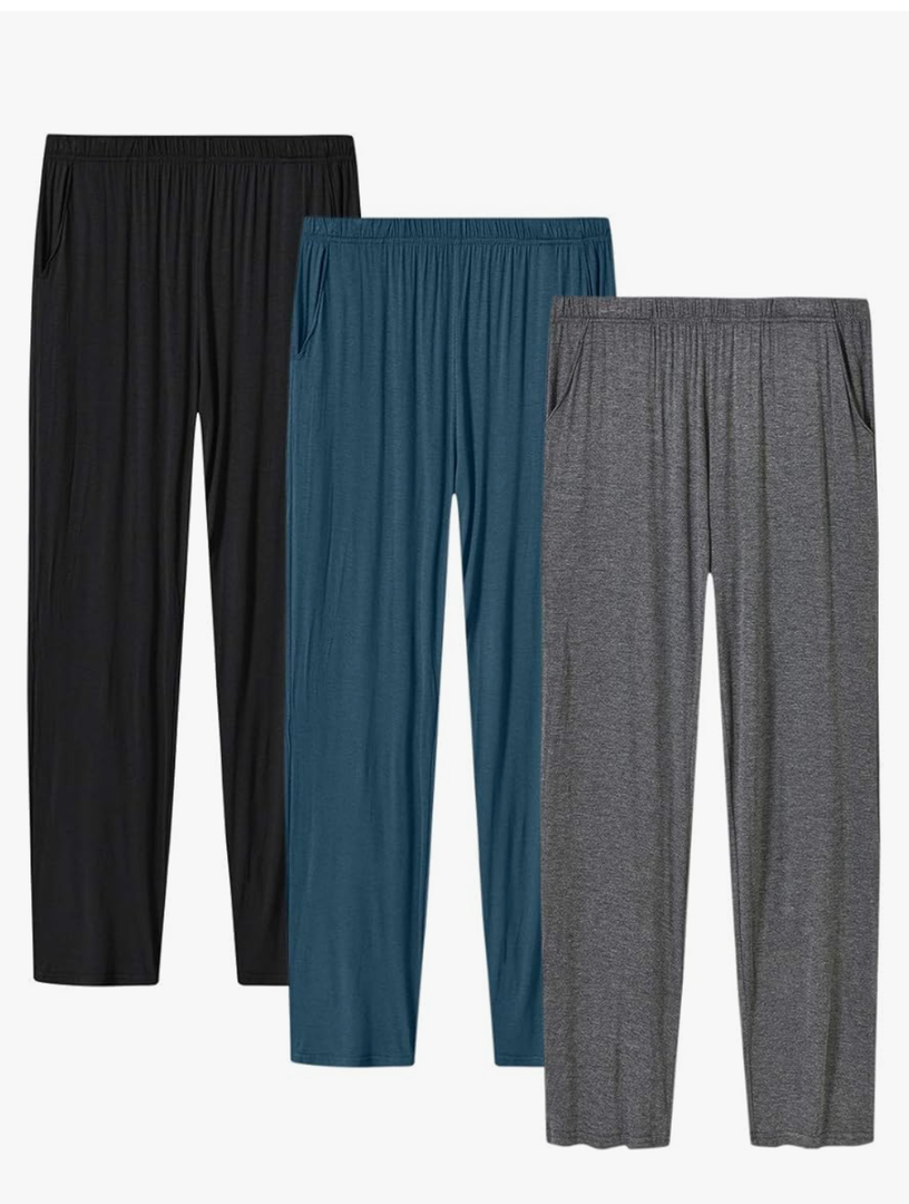 Womens Pajama Pants with Pockets Soft Comfortable Lightweight Elastic Drawstring Modal Pajama Bottoms Lounge Pants. Size Large