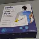 REVIX Large Ice Pack for Shoulder and Back with Straps, Reusable Full Back Ice Pack Wrap Cold Compression Therapy for Discomfort and Fatigue Relief, Post-Workout Recovery (Blue)