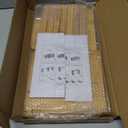 ZOOFOX Bamboo Desktop Bookshelf, Expandable Desktop Organizer, Small Display Shelf Book Rack for Office Supplies, Home Tabletop