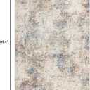 Town & Country Everyday Rein Abstract Cloud Everwash® Washable Area Rug with Non-Slip Backing, Pet Friendly Rug, Brown/Beige, 5'2"x7'2"