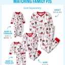 The Children's Place unisex-baby Family Matching, Christmas and Holiday Pajama Sets, Cotton (White)