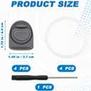 TiciKim 4 Pcs Replacement Stopper & O Ring Compatible with Owala FreeSip Water Bottle Top Lid Replacement Parts for Owala 19oz 24oz 32oz 40oz Gasket Plug Accessories BPA-Free