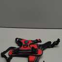 PHOEPET Reflective Dog Harness Large Breed Adjustable No Pull Vest with Handle 2 Metal Rings 3 Buckles [Easy to Put on & Take Off](L, Red)