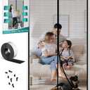 Magnetic Screen Door with Upgraded PET Material Mesh- Easy Installation, Tear-Resistant, Pet and Kid Friendly Screen 38"X84" Fit Door Size 36"X82" (Black)