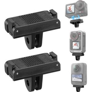 FiTSTILL 2PCS Magnetic Quick Release Adapter Base Mount Connection Compatible for DJI OSMO 360 Action 5 Pro Action 4 Action 3 Extension Attachable Tripod Selfie Vlogging Action 5pro/4/3 Accessories