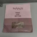 MANZI Shiny Pantyhose for Women 2 Pairs Shimmer Sheer Tights Ultra Silky S/M