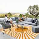 Anidaroel Outdoor Area Rugs 9x12ft Waterproof Clearance, Reversible Camping Rugs for Outside RV, Outdoor Plastic Straw Patio Rugs for Camping, Trailer, Backyard, Pool Deck, Picnic(Orange,9x12')