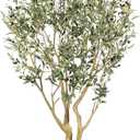 Realead 6ft Olive Trees Artificial Indoor - Large Faux Olive Tree with Realistic Leaves and Olives - Full and Grand Design Fake Olive Tree with Sturdy Base for Indoor Outdoor Office Decor