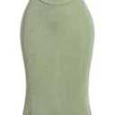 SOLY HUX Women's Open Back Cowl Neck Bodycon Maxi Dresses Sleeveless Tie Backless Cami Party Long Dress (Solid Green, Medium)