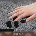 Bathroom Rug Non Slip  20x32 Washable Bath Mat for Bathroom and Shower Quick Dry Machine Washable Soft Rugs Non Slip Shower Mats Door Mat Bath Rug for Floor,Grey