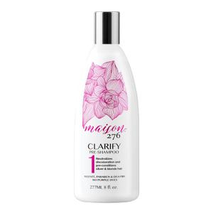 Maison 276 CLARIFY Pre-Shampoo (Shampoo for Gray Hair for Women & for Silver Hair) Removes Buildup, Restores Clarity & Shine, No Purple Dyes, Plant-Based Weekly Reset, 8 oz