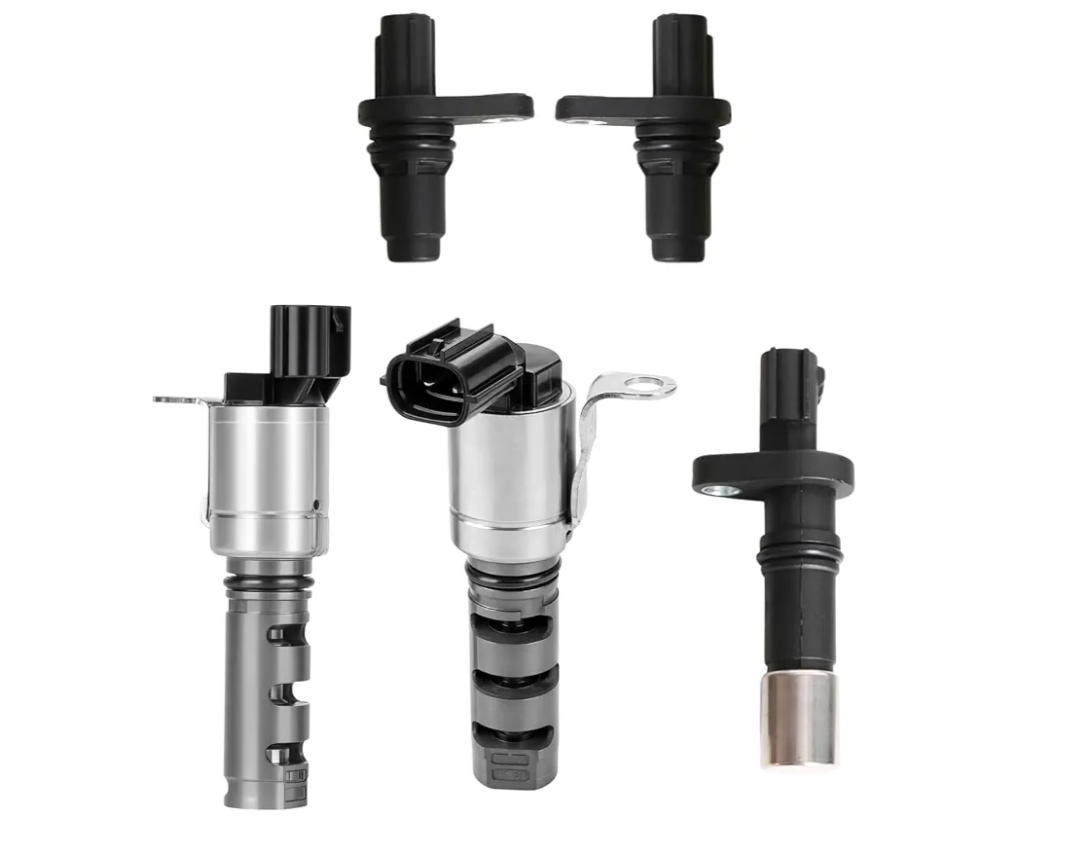 Engine Variable Valve Timing (VVT) Solenoid with Camshaft &Crankshaft Position Sensor Compatible with Toyota Avalon Camry Corolla Lexus CT200h Replace 15330-0T010 90919-05060 19204624