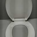 Toilet Seat Elongated,Toilet Seat with Quick-Release And Quick-Attach, Plastic Toilet Seat with Soft Close,Easy Install and Clean - White