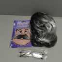 Tigerdoe Old Man Wig Costume - 3 Pc Set - Dress Up Set - Grey Wig, Mustache, Glasses - Grandpa Costume Accessories