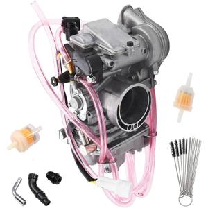 YFZ450 Carburetor Replacement Parts Fit for Yamaha 2004-2009 YFZ450 Four-wheel Off-road Vehicle ATV Carb Manifold Outlet Diameter is 48mm / 40mm (O.D/I.D)