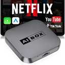 Wireless CarPlay/Android Auto Adapter with Netflix & YouTube, Upgraded Car Play Wireless Adapter for iPhone 8+& Android 11.0+, Plug & Play Dongle for Car, Smart AI Box Only for Cars with Wired CarPlay