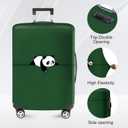 ANNA QUEEN Panda Travel Luggage Cover- Cartoon Cute Stretchable Airplane Suitcase Protector Sleeve,Universal Washable Fit for 20-22 Inch Checked Baggage,Water Resistant Durable Luggage Protector