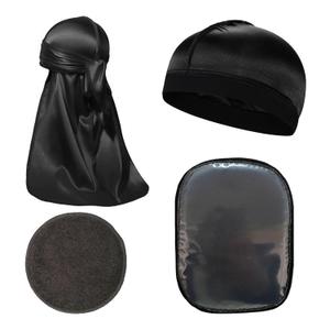 360 Waves Hair Training Kit, Laydown Wave Pad With Wave Crown Patch,Silky Durag for Black Men Women,The Best Wave Cap And Wave Brush For Wave Hair Care.