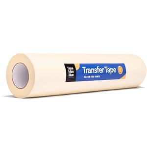 Transfer Tape for Vinyl, 30 inch x 300 feet, Paper with Layflat Adhesive. American-Made Application Tape for Craft Cutters and Sign Makers