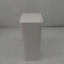 TIPGO Bathroom Trash Can with Lid, 10 Liter/ 2.6 Gallon Slim Garbage Can, Small Trash Bin Waste Basket with Pop-Up Lid for Kitchen, Bedroom, Living Room, Office (White)