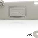 NHILES Left Driver Sun Visor Compatible with Chevy Cruze 2011-2019 Sun Visor Replacement Number 95034256 95034253 84126667 84126658 Color: Grey