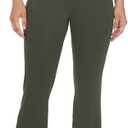 Women's Flare Leggings Bootcut Yoga Pants High Waisted Bell Bottom Workout Dress Pants with Pockets (XXL)