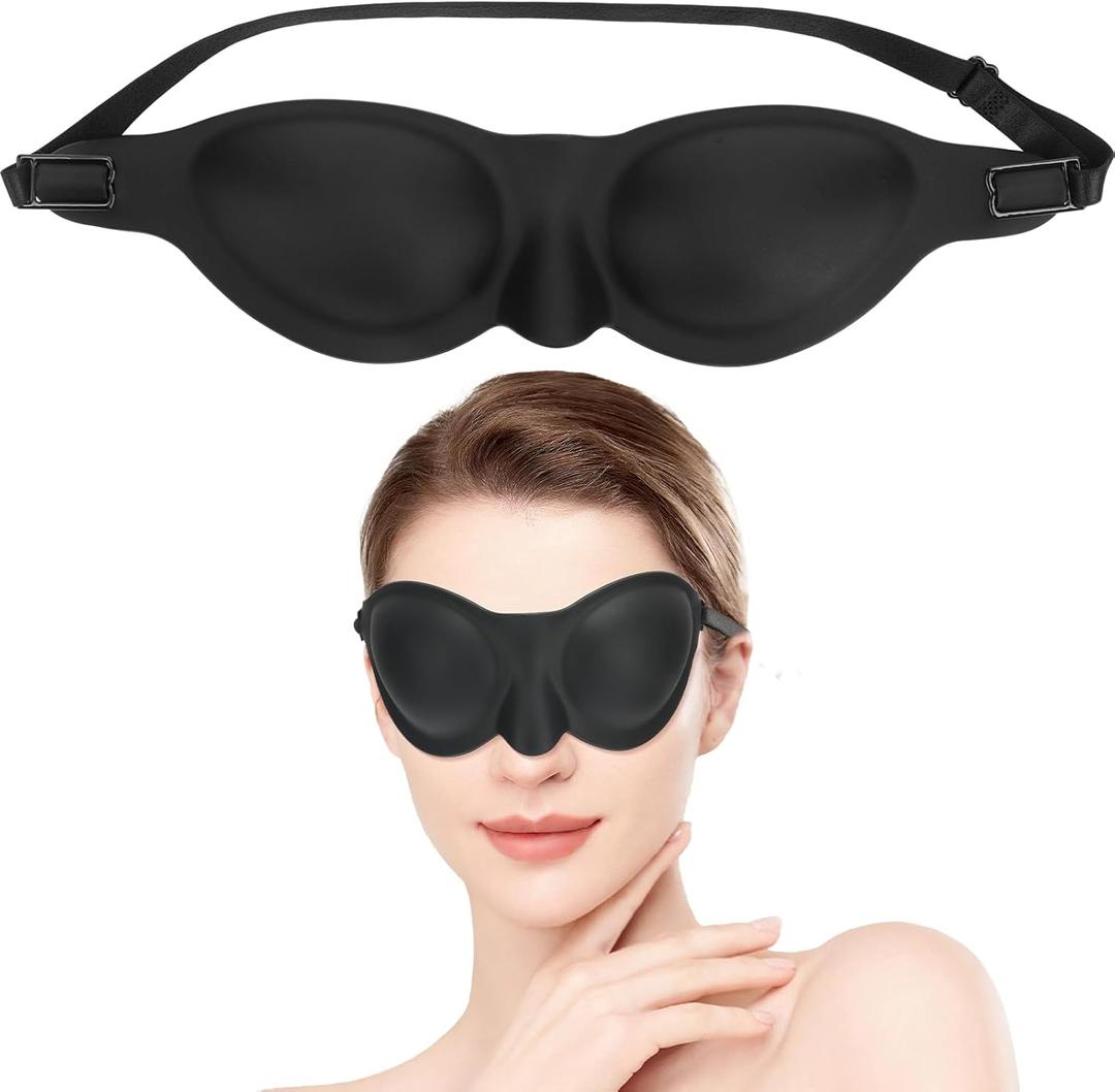 Moisture Chamber Glasses for Dry Eyes, Soft Silicone Sleep Goggles, Eye Mask for Sleep (1 PCS)